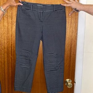 Ann Taylor Loft ankle stripped pants size 4 petite